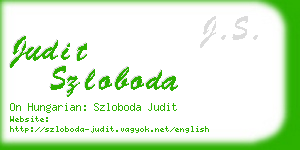 judit szloboda business card